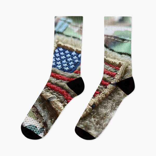 Item preview, Close up of a military American flag patch designed and sold by dcrc.