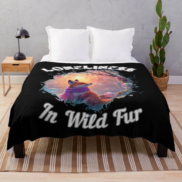 Item preview, Loneliness in Wild Fur. fox quote designed and sold by FoxVibes.