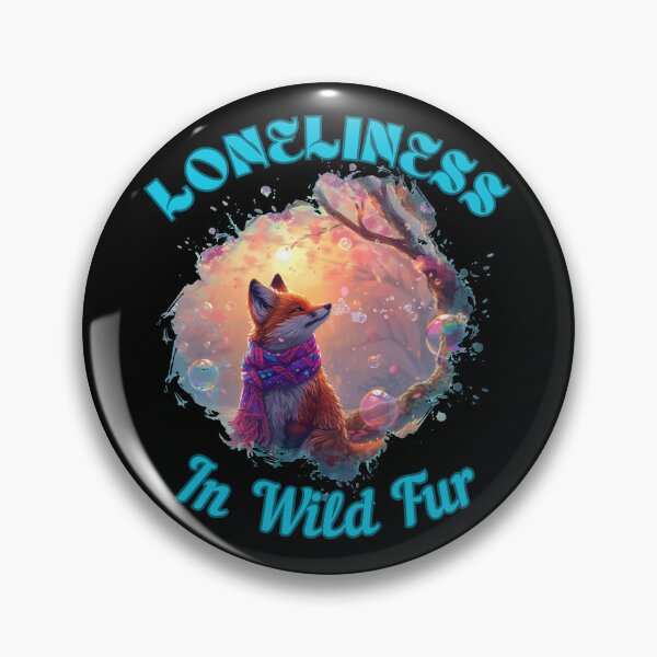 Item preview, Loneliness in Wild Fur. vintage fox designed and sold by FoxVibes.