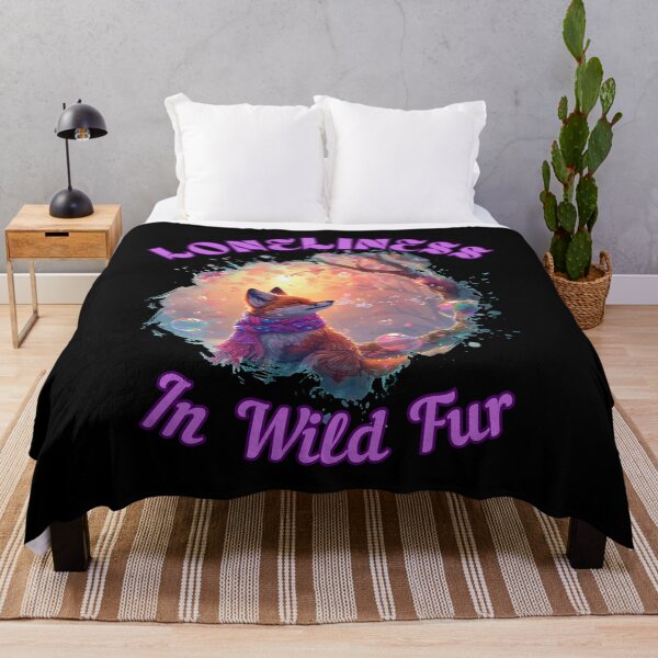 Item preview, Loneliness in Wild Fur. fox foxes designed and sold by FoxVibes.