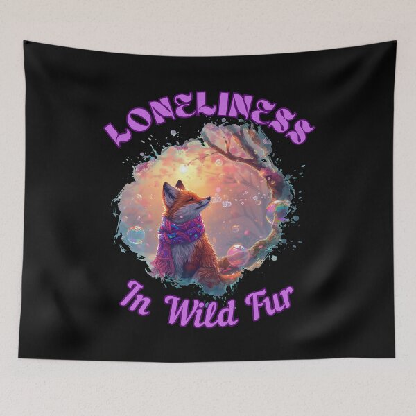 Item preview, Loneliness in Wild Fur. fox foxes designed and sold by FoxVibes.