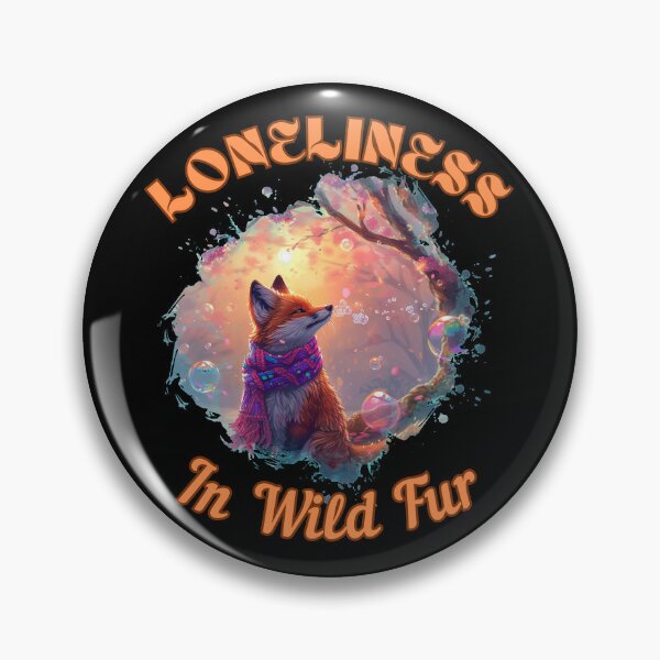 Item preview, Loneliness in Wild Fur. fox watercolor designed and sold by FoxVibes.