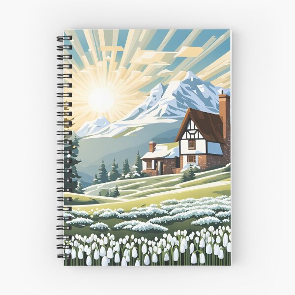 Artikelvorschau, Schneeglöckchen bei Sonnenaufgang entworfen und verkauft von VeiledVision.