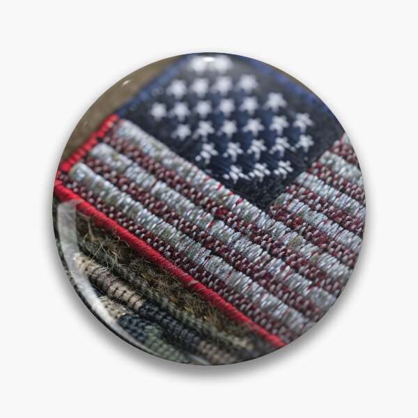 Item preview, Close up of a military American flag patch designed and sold by dcrc.