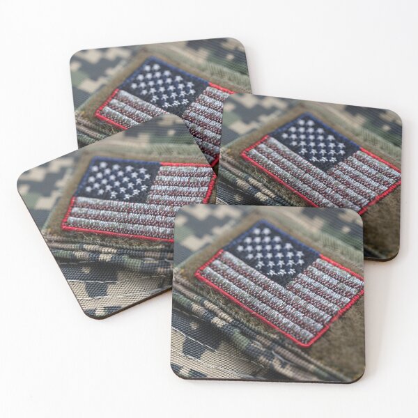 Item preview, Close up of a military American flag patch designed and sold by dcrc.
