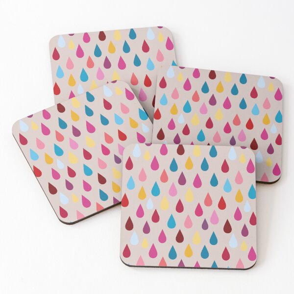 Item preview, Multicolored Raindrops Pattern Design  designed and sold by patternsoup.