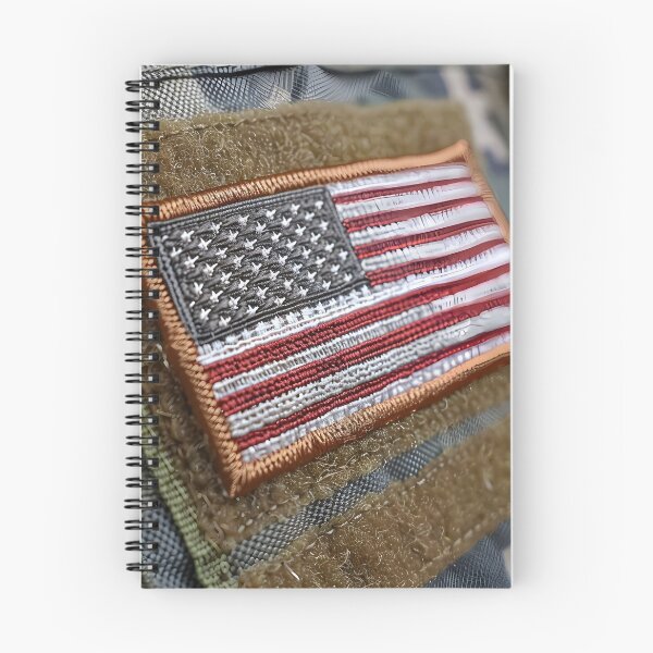 Item preview, close up of a military american flag patch designed and sold by dcrc.