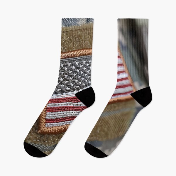 Item preview, close up of a military american flag patch designed and sold by dcrc.