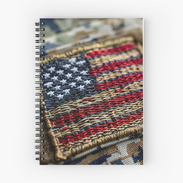 Item preview, close up of a military american flag patch designed and sold by dcrc.