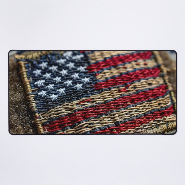 Item preview, close up of a military american flag patch designed and sold by dcrc.