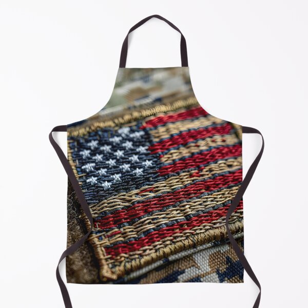 Item preview, close up of a military american flag patch designed and sold by dcrc.