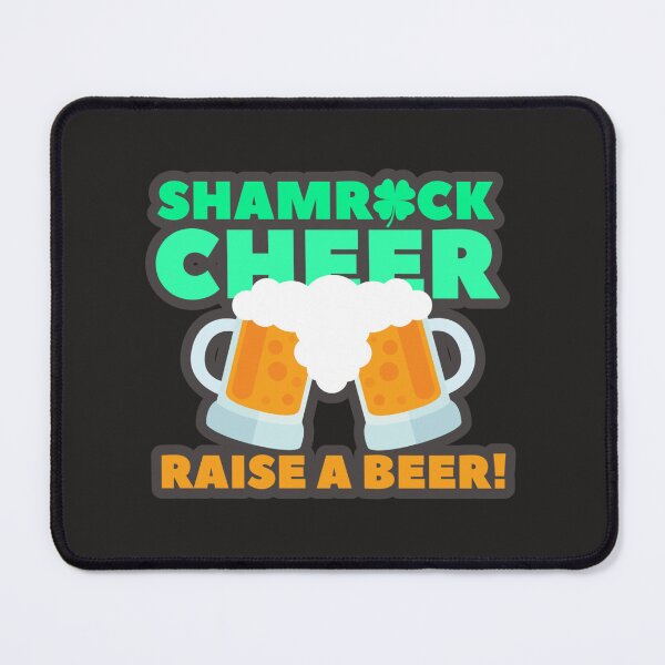Item preview, Shamrock Cheer! Raise a beer! St Patrick's Day Fun Design designed and sold by LiamRhymes.