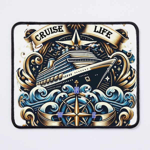 Item preview, Cruise Life 17: Nautical Voyage Emblem (clear) designed and sold by stevepmp.