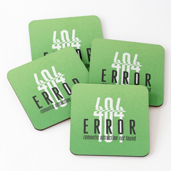Item preview, Error 404: romantic attraction not found designed and sold by RainbowGeekShop.