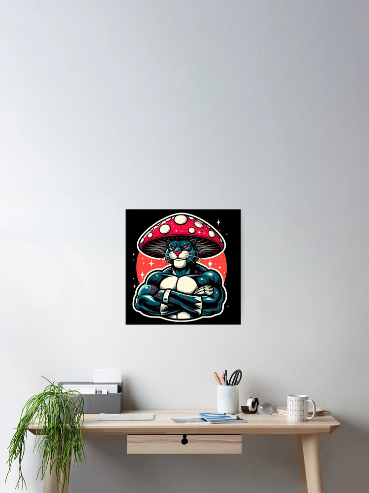 Thumbnail 2 of 3, Poster, Panther Cap designed and sold by ComputerContent.