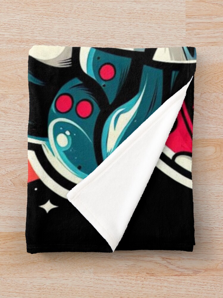Thumbnail 3 of 6, Throw Blanket, Panther Cap designed and sold by ComputerContent.