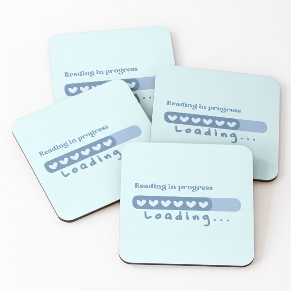Item preview, Reading In Progress Blue Heart Loading Bar Book Aesthetic Book Lovers  designed and sold by BookishSerena.