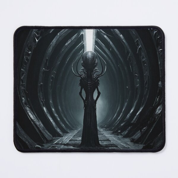 Item preview, Evil Alien Monster Figure Standing In Darkness designed and sold by SassyArtistry.