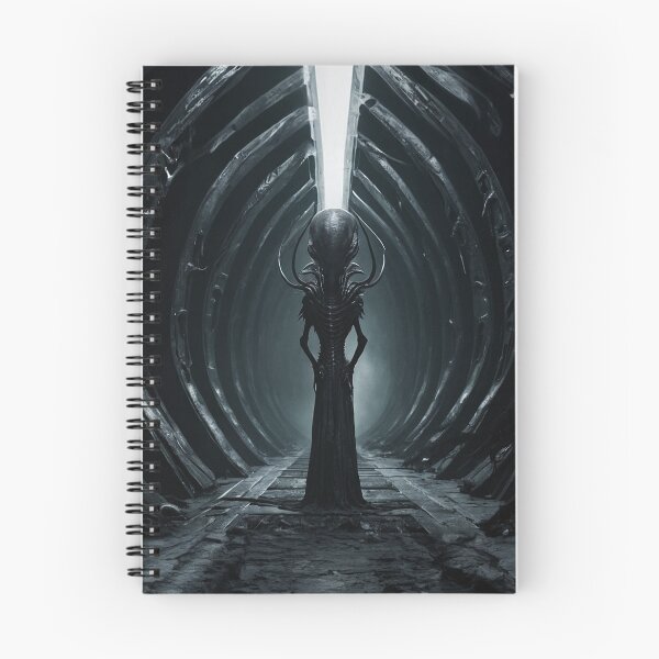 Item preview, Evil Alien Monster Figure Standing In Darkness designed and sold by SassyArtistry.
