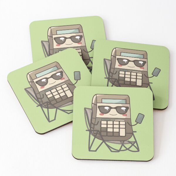 Item preview, Calculator with sunglasses on beach chair designed and sold by FWLKIT.