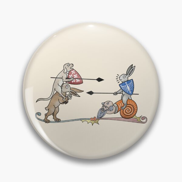Item preview, Medieval Marginalia - Joust Dog vs Rabbit designed and sold by MargiKnights.