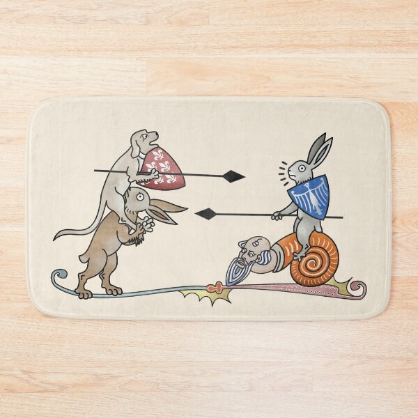 Item preview, Medieval Marginalia - Joust Dog vs Rabbit designed and sold by MargiKnights.