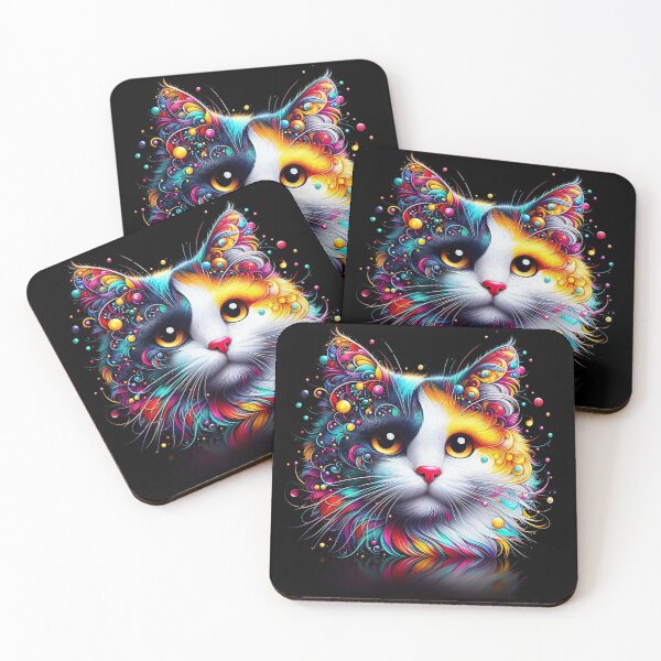 Item preview, Colorful Rainbow Cat Graphic T-Shirt designed and sold by ROYAL-STAR.