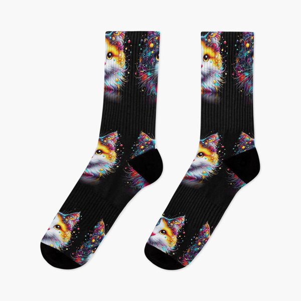 Item preview, Colorful Rainbow Cat Graphic T-Shirt designed and sold by ROYAL-STAR.