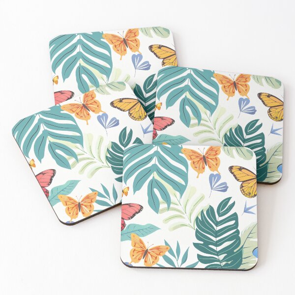 Item preview, Colorful butterflies on white background designed and sold by Zhaphiraccu.