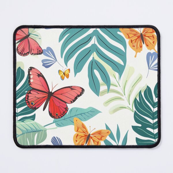 Item preview, Colorful butterflies on white background designed and sold by Zhaphiraccu.