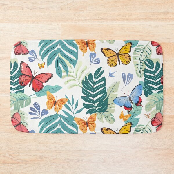 Item preview, Colorful butterflies on white background designed and sold by Zhaphiraccu.