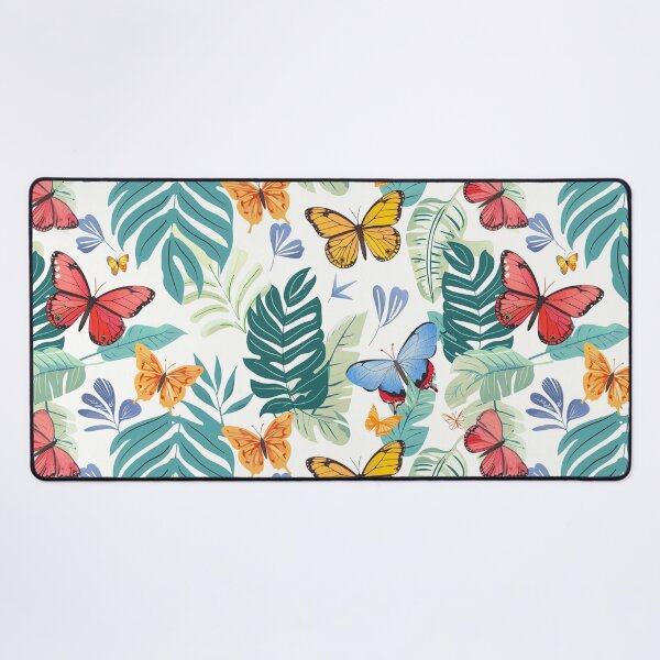 Item preview, Colorful butterflies on white background designed and sold by Zhaphiraccu.