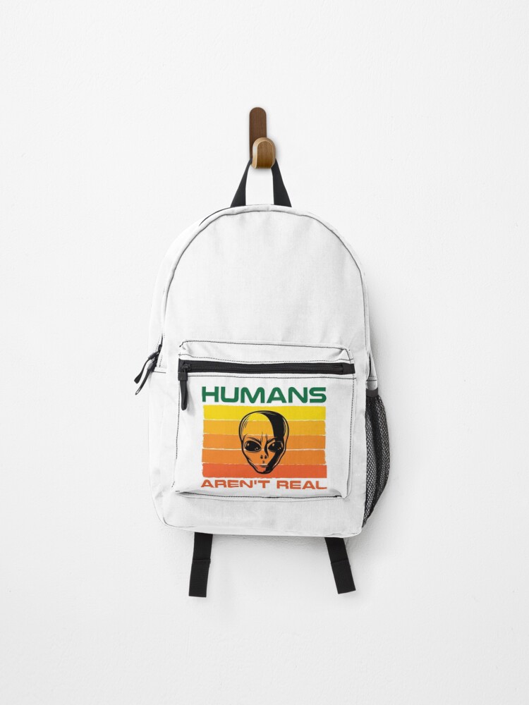 Thumbnail 1 of 3, Backpack, Humans Aren't Real designed and sold by ThreadBeat.