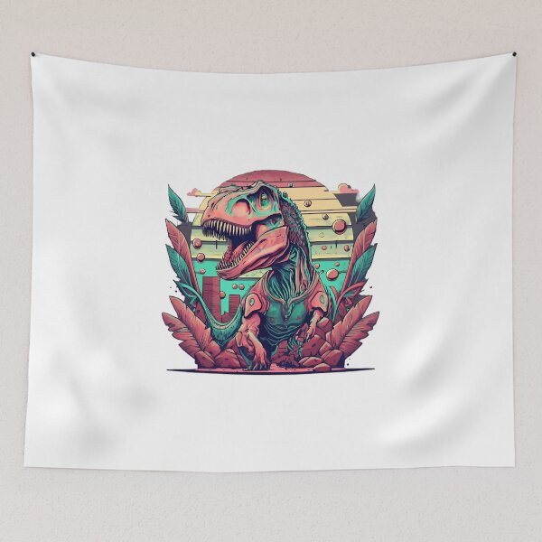 Item preview, Jurassic Sunset – The Majestic Tyrant Unwinds designed and sold by GL!TCH LAB.