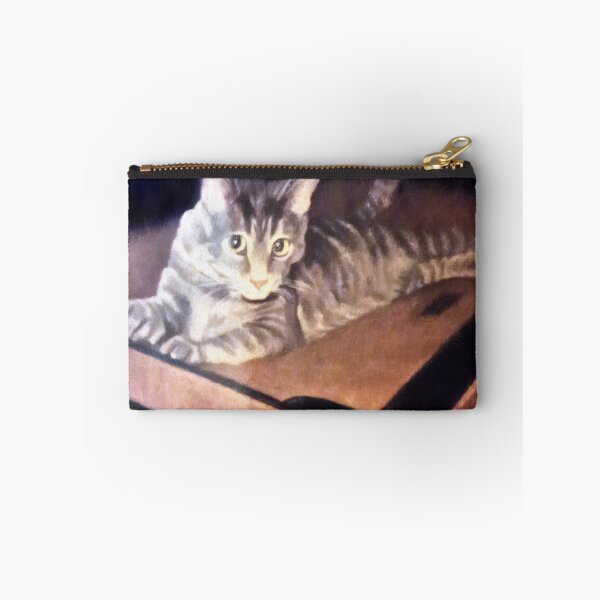 Item preview, Traveling Cat on a Suitcase designed and sold by bloomingvine.