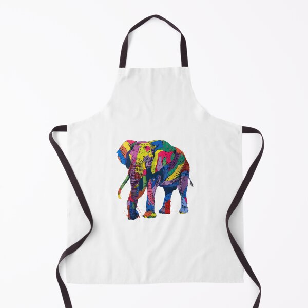 Item preview, Vibrant Spectrum Elephant Illustration designed and sold by prehistoricco.