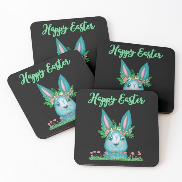 Item preview, Easter rabbit wishes Happy Easter designed and sold by DMHG.