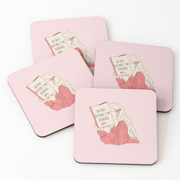 Item preview, Do Not Disturb I'm Reading Girl Book Aesthetic Book Lovers Pink designed and sold by BookishSerena.