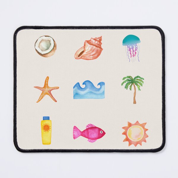 Item preview, Watercolor Beach Vacation Pack Set designed and sold by wonderxwander.