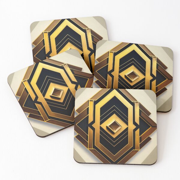 Item preview, Gold Art Deco Style 069 designed and sold by fleesphotos.