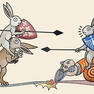 Vorschaubild zum Design Mittelalterliche Marginalien – Kaninchenturnier von MargiKnights
