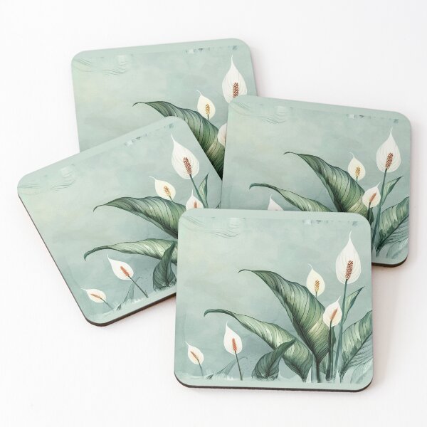 Item preview, water lilies in watercolor designed and sold by Zhaphiraccu.