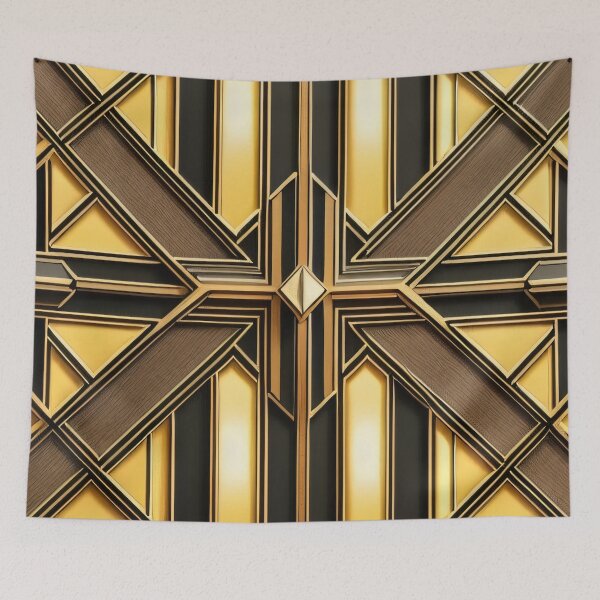Item preview, Gold Art Deco Style 067 designed and sold by fleesphotos.