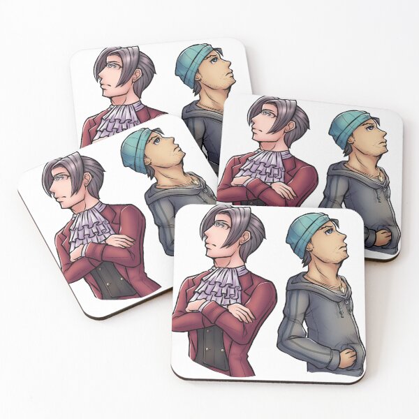 Item preview, Edgeworth and Phoenix Ace Attorney - @azureart01/@_azureart_ designed and sold by azureart01.