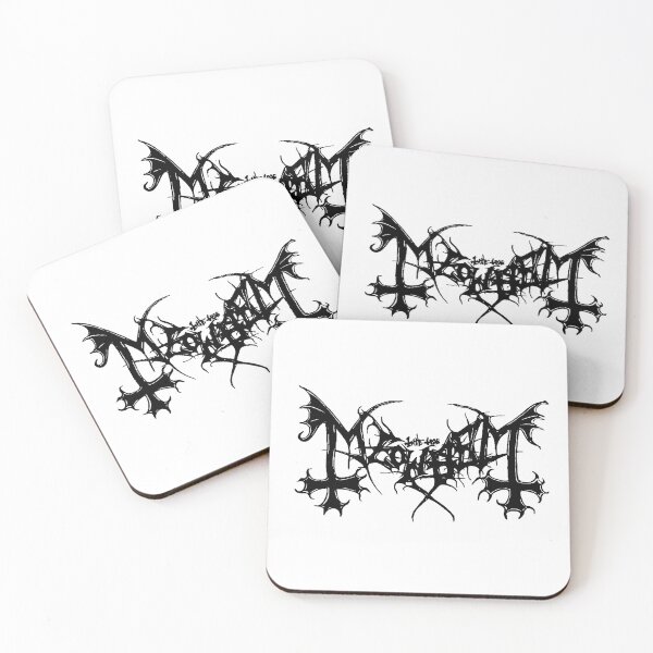 Item preview, Meowhem Black Metal Logo Cats designed and sold by Beau979.