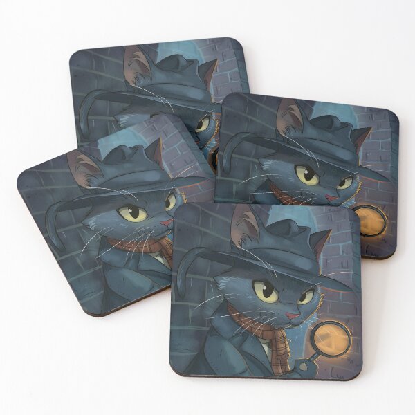 Item preview, Cartoon Cat Detective designed and sold by CatsAndDogs-TF.