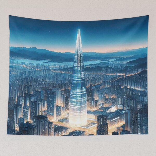 Item preview, Lotte World Tower in Seoul. designed and sold by growing-mom.
