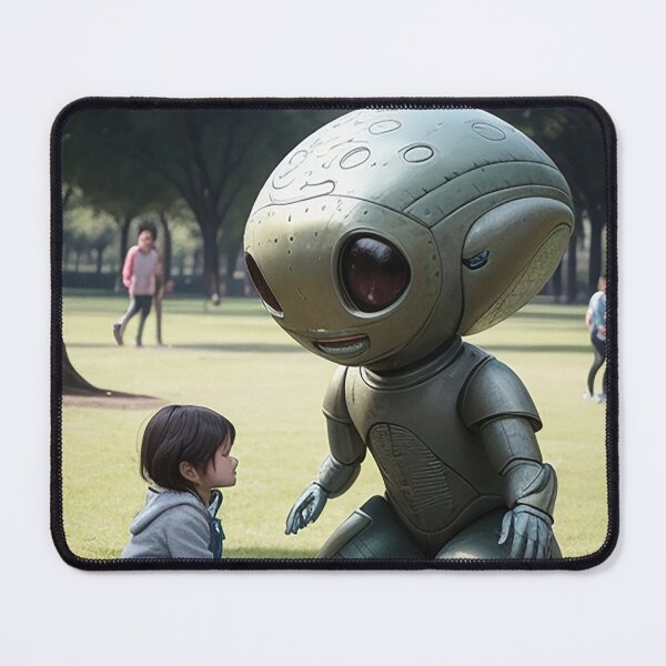 Item preview, first contact children and alien robots cultural meeting of two worlds designed and sold by Carlos Gudino.