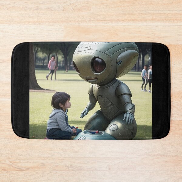 Item preview, first contact children and alien robots cultural meeting of two worlds designed and sold by Carlos Gudino.