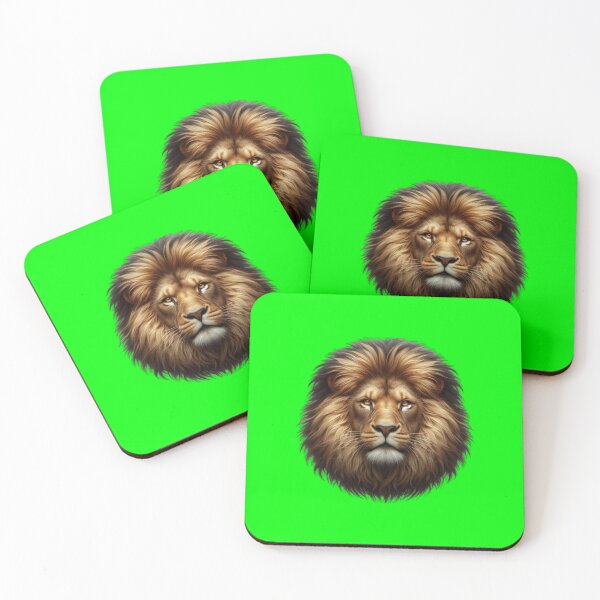 Item preview, LION'S HEAD - #00FF00 designed and sold by Marlon Oseguera.